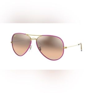 Pink ray ban aviator sunglasses